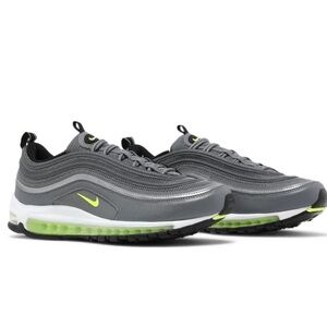 Nike Sneakers in Green and Gray with Air Max Cushioning and Wavy Design …